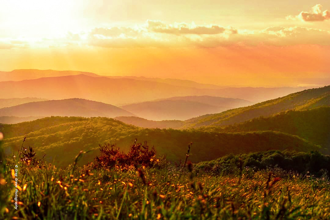 A sunset caught on Max patch on the TN/NC border