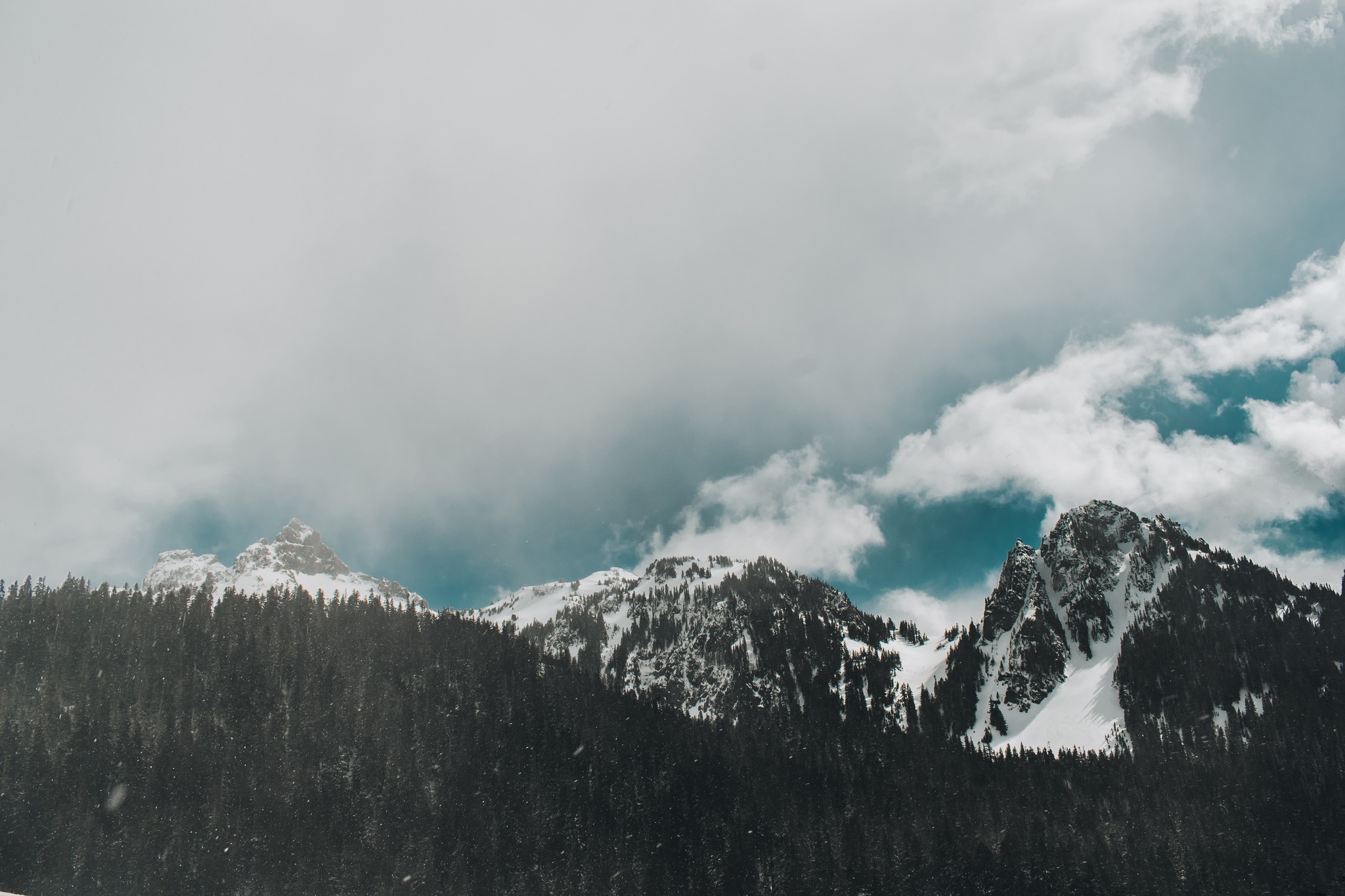 A mountain peak near Mt. Rainier in Washington 03