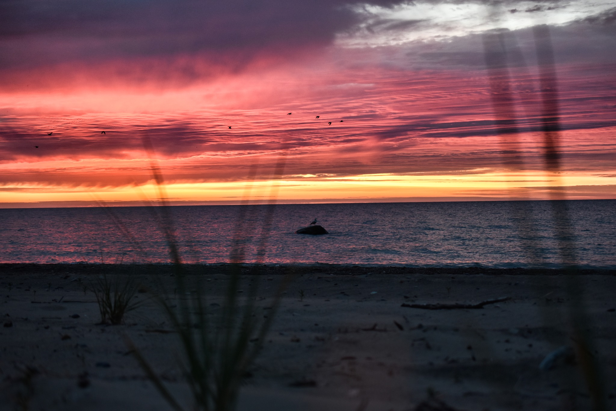 A Lake Huron sunrise on Port Salinac.