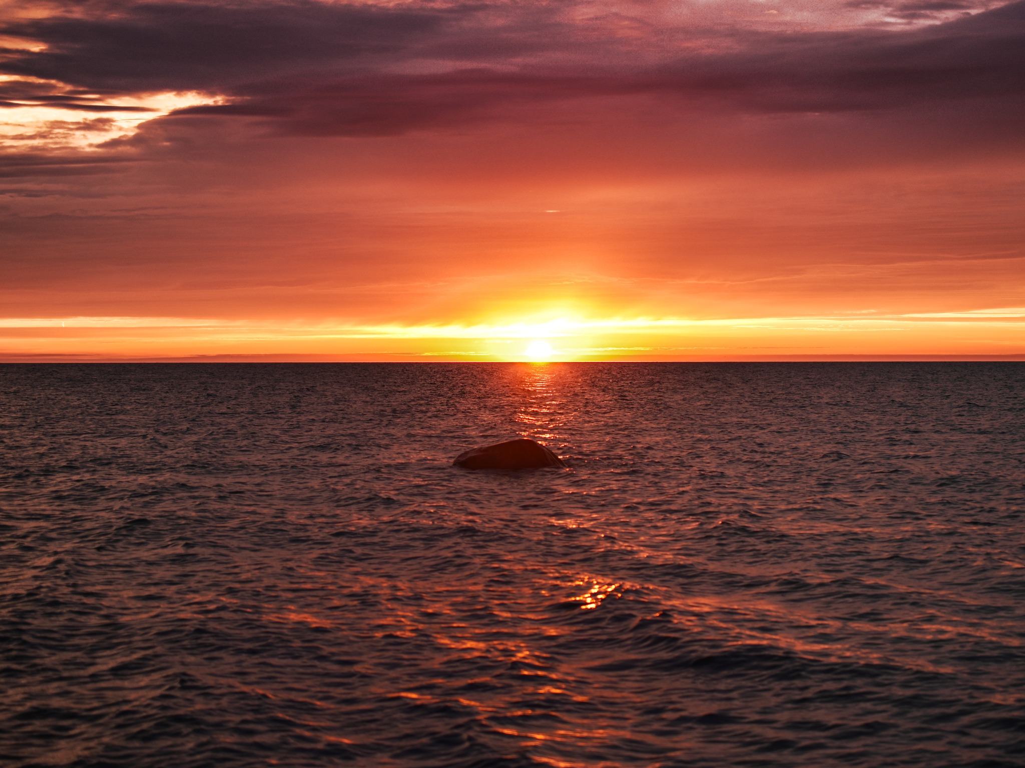 A Lake Huron sunrise on Port Salinac.