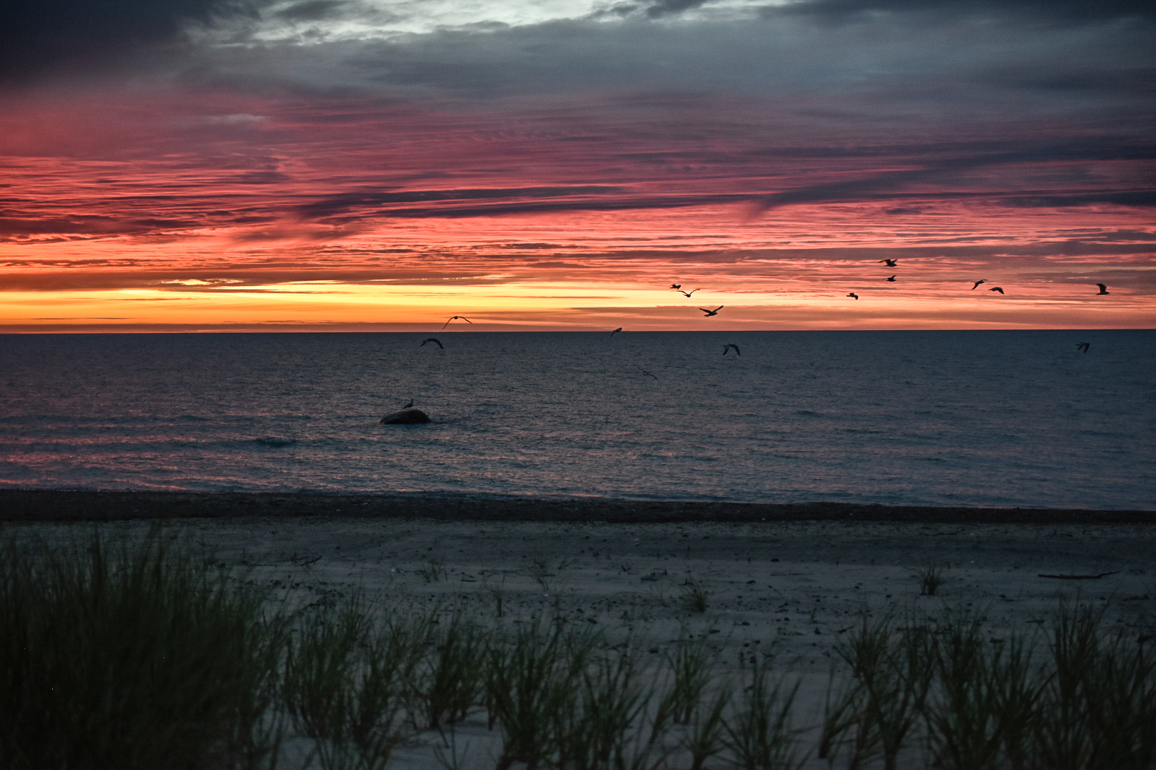 A Lake Huron sunrise on Port Salinac.