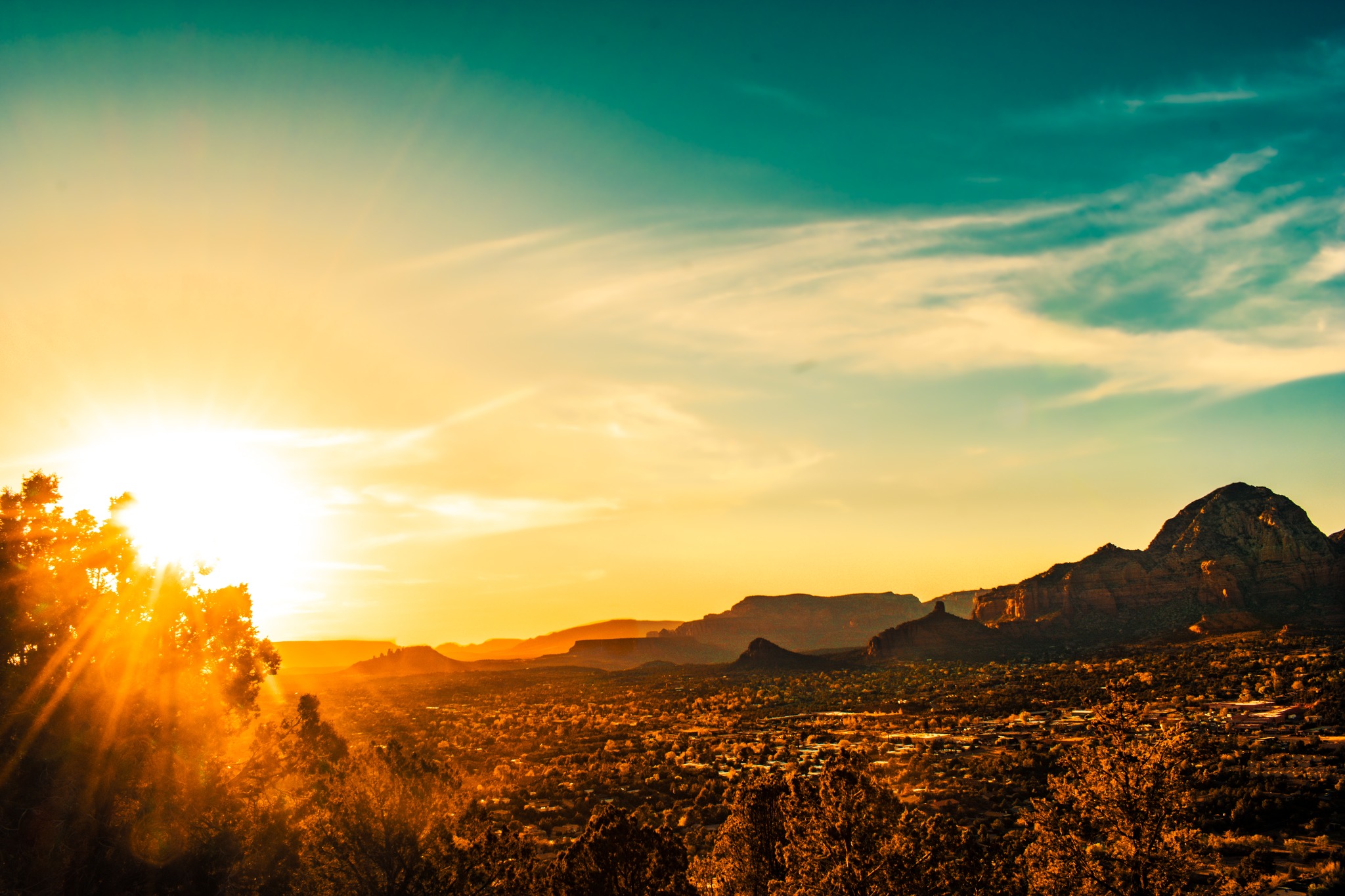 Sedona,AZ at golden hour.