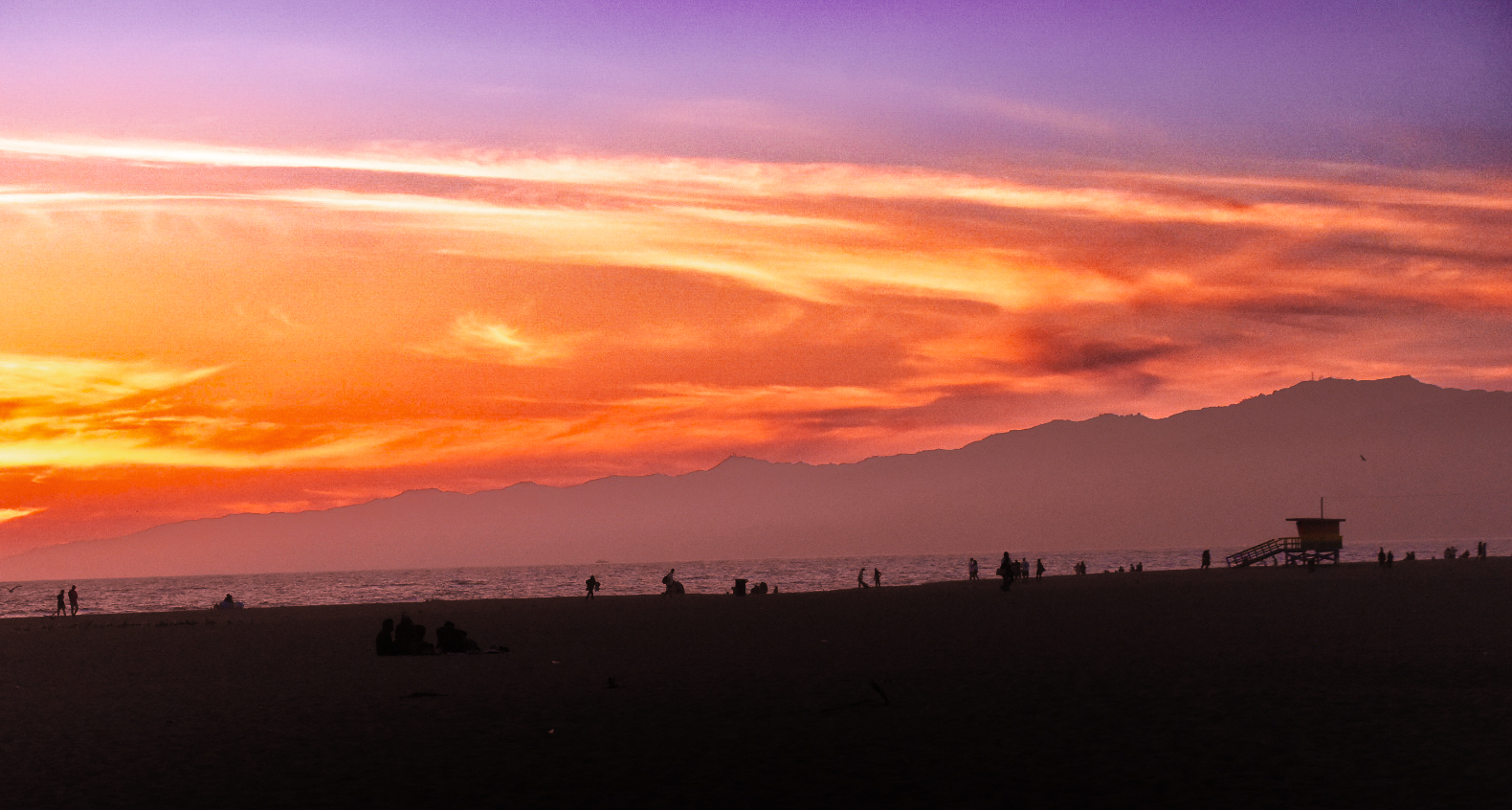 A venice beach sunset.