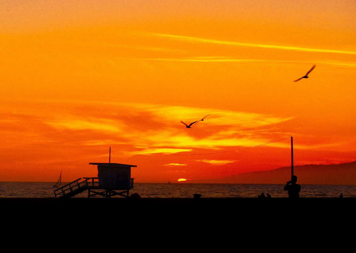 A venice Beach Sunset.